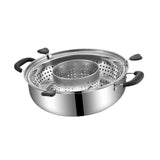 Maxbell Rotating Hotpot Pot Lifting Chafing Dish Basin for Dumpling Festival Camping A