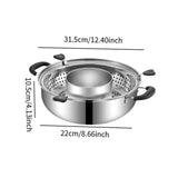 Maxbell Rotating Hotpot Pot Lifting Chafing Dish Basin for Dumpling Festival Camping B