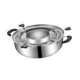 Maxbell Rotating Hotpot Pot Lifting Chafing Dish Basin for Dumpling Festival Camping B