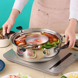 Maxbell Rotating Hotpot Pot Lifting Chafing Dish Basin for Dumpling Festival Camping B