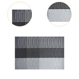Maxbell Party Placemat Multifunctional Rectangle Table Mat for Home Party Restaurant Gray