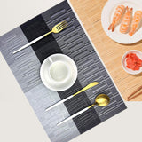 Maxbell Party Placemat Multifunctional Rectangle Table Mat for Home Party Restaurant Gray