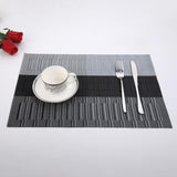 Maxbell Party Placemat Multifunctional Rectangle Table Mat for Home Party Restaurant Gray