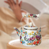 Maxbell Enamel Teapot with Handle Juice Water Jug 2.5L Home Restaurant Boiling Water
