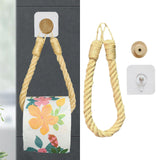 Maxbell Rope Paper Towel Holder Bathroom Tissue Organizer Hotel Refrigerator Bedroom