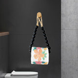 Maxbell Toilet Paper Holder Wall Mount Tissue Hanger Towel Roll Holder Bathroom Shop black