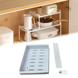 Maxbell Roll Out Shelf Storage Box Container Expandable for Living Room Home Kitchen Width 53cm