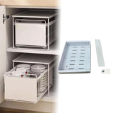 Maxbell Roll Out Shelf Storage Box Container Expandable for Living Room Home Kitchen Width 53cm
