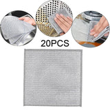 Maxbell Dishcloth Resuable Multiuse Dishwashing Rags for Cutlery Countertop Utensils 20Pcs