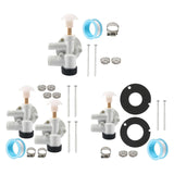 Maxbell RV Toilet Water Valve Kit Sturdy 385314349 for Pedal Flush Toilets RV A