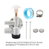 Maxbell RV Toilet Water Valve Kit Sturdy 385314349 for Pedal Flush Toilets RV A