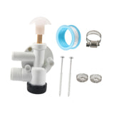 Maxbell RV Toilet Water Valve Kit Sturdy 385314349 for Pedal Flush Toilets RV A