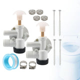Maxbell RV Toilet Water Valve Kit Sturdy 385314349 for Pedal Flush Toilets RV B
