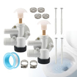 Maxbell RV Toilet Water Valve Kit Sturdy 385314349 for Pedal Flush Toilets RV B
