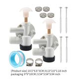 Maxbell RV Toilet Water Valve Kit Sturdy 385314349 for Pedal Flush Toilets RV B