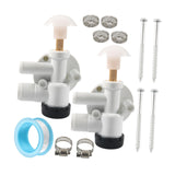 Maxbell RV Toilet Water Valve Kit Sturdy 385314349 for Pedal Flush Toilets RV B