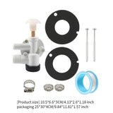 Maxbell RV Toilet Water Valve Kit Sturdy 385314349 for Pedal Flush Toilets RV C