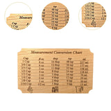 Maxbell Kitchen Conversion Chart to Read Liquids Baking Ingredients Measurement Wood Grain S