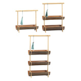 Maxbell Bamboo Portable Holder Vintage Serving Platter for Countertop Dining Kitchen 1 tier
