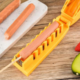 Maxbell Hot Dog Slicing Tool Kitchen Gadgets Ham Slicer for Kitchen Grilling Camping
