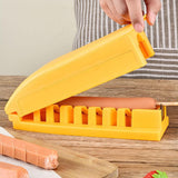Maxbell Hot Dog Slicing Tool Kitchen Gadgets Ham Slicer for Kitchen Grilling Camping