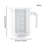 Maxbell Measuring Cup with Handle Clear Graduated Cylinder Cup for Home Kitchen Beer S