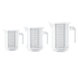 Maxbell Measuring Cup with Handle Clear Graduated Cylinder Cup for Home Kitchen Beer S