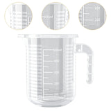Maxbell Measuring Cup with Handle Clear Graduated Cylinder Cup for Home Kitchen Beer S