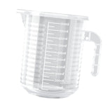 Maxbell Measuring Cup with Handle Clear Graduated Cylinder Cup for Home Kitchen Beer M