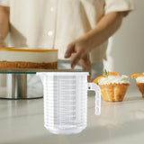 Maxbell Measuring Cup with Handle Clear Graduated Cylinder Cup for Home Kitchen Beer M