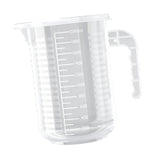 Maxbell Measuring Cup with Handle Clear Graduated Cylinder Cup for Home Kitchen Beer L