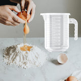 Maxbell Measuring Cup with Handle Clear Graduated Cylinder Cup for Home Kitchen Beer L