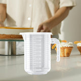 Maxbell Measuring Cup with Handle Clear Graduated Cylinder Cup for Home Kitchen Beer L