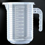 Maxbell Measuring Cup with Handle Clear Graduated Cylinder Cup for Home Kitchen Beer L