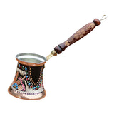 Maxbell Turkish Coffee Cup with Handle Turkish Copper Coffee Pot for Office Bar Cafe