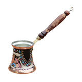 Maxbell Turkish Coffee Cup with Handle Turkish Copper Coffee Pot for Office Bar Cafe
