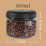 Maxbell Sealed Container Canister Food Coffee Bean Storage Container for Spice Sugar Glass 400ml