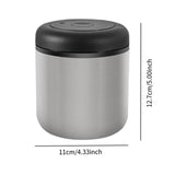 Maxbell Sealed Container Canister Food Coffee Bean Storage Container for Spice Sugar Silver 700ml