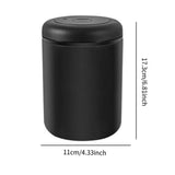Maxbell Sealed Container Canister Food Coffee Bean Storage Container for Spice Sugar Black 1200ml