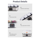 Maxbell Automatic Yogurt Machine Kitchen Gadget Professional Ice Cream Pudding Maker