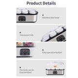 Maxbell Yogurt Maker Homemade Yogurt DIY Professional Household Multifunctional 1.4L 36H
