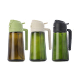 Maxbell Oil Dispenser Bottle 16oz Refillable Oil Mister for Air Fryer BBQ Peanut Oil Green