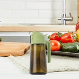 Maxbell Oil Dispenser Bottle 16oz Refillable Oil Mister for Air Fryer BBQ Peanut Oil Green