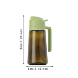 Maxbell Oil Dispenser Bottle 16oz Refillable Oil Mister for Air Fryer BBQ Peanut Oil Green