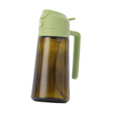 Maxbell Oil Dispenser Bottle 16oz Refillable Oil Mister for Air Fryer BBQ Peanut Oil Green