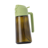 Maxbell Oil Dispenser Bottle 16oz Refillable Oil Mister for Air Fryer BBQ Peanut Oil Green