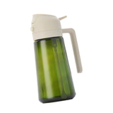 Maxbell Oil Dispenser Bottle 16oz Refillable Oil Mister for Air Fryer BBQ Peanut Oil White