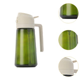 Maxbell Oil Dispenser Bottle 16oz Refillable Oil Mister for Air Fryer BBQ Peanut Oil White