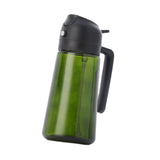 Maxbell Oil Dispenser Bottle 16oz Refillable Oil Mister for Air Fryer BBQ Peanut Oil Black