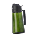 Maxbell Oil Dispenser Bottle 16oz Refillable Oil Mister for Air Fryer BBQ Peanut Oil Black